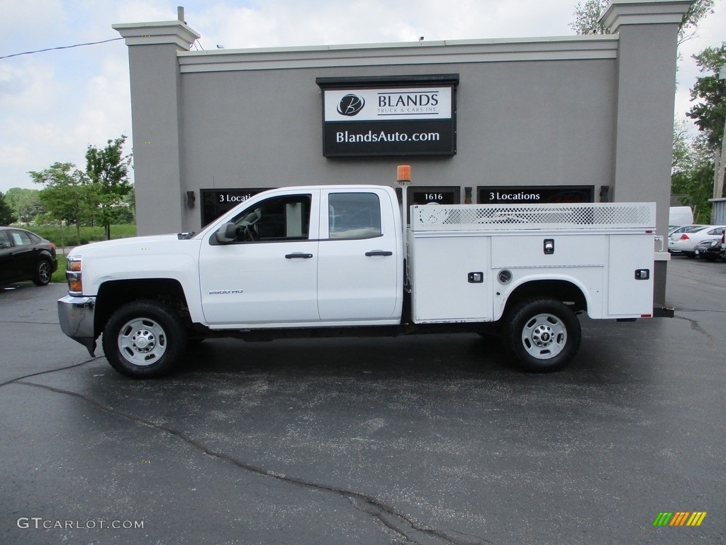 2016 Silverado 2500HD WT Double Cab - Summit White / Dark Ash/Jet Black photo #1