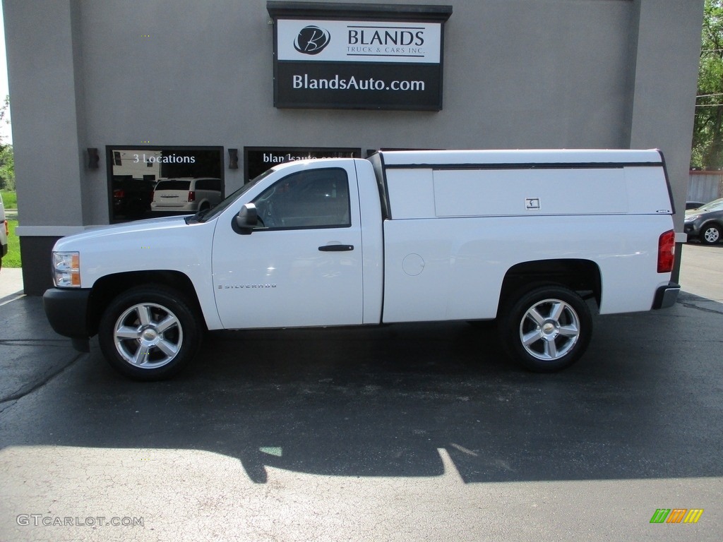 2008 Silverado 1500 Work Truck Regular Cab - Summit White / Dark Titanium photo #1