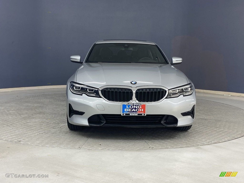 2019 3 Series 330i Sedan - Glacier Silver Metallic / Black photo #2