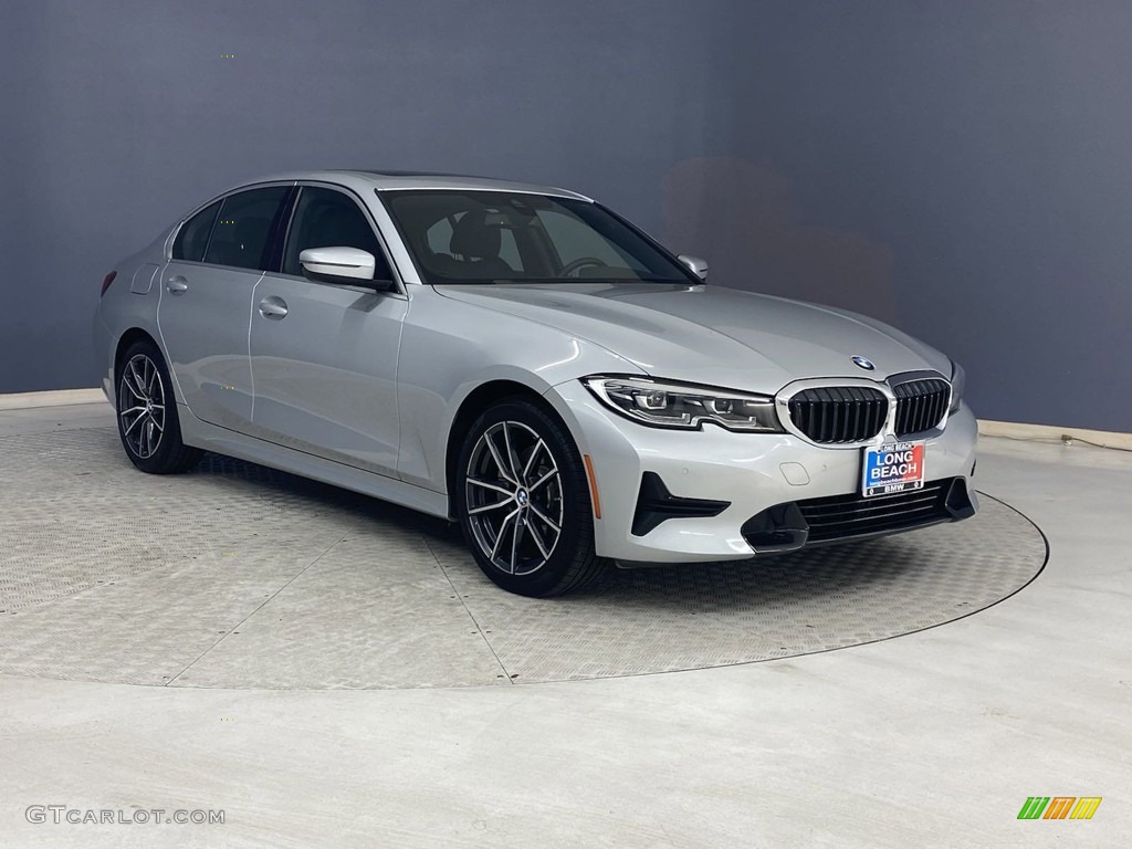 2019 3 Series 330i Sedan - Glacier Silver Metallic / Black photo #38