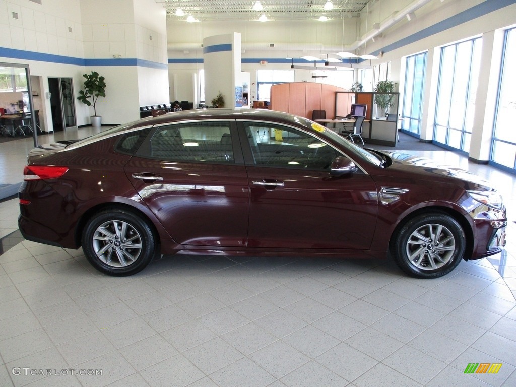 2020 Optima LX - Sangria / Black photo #4