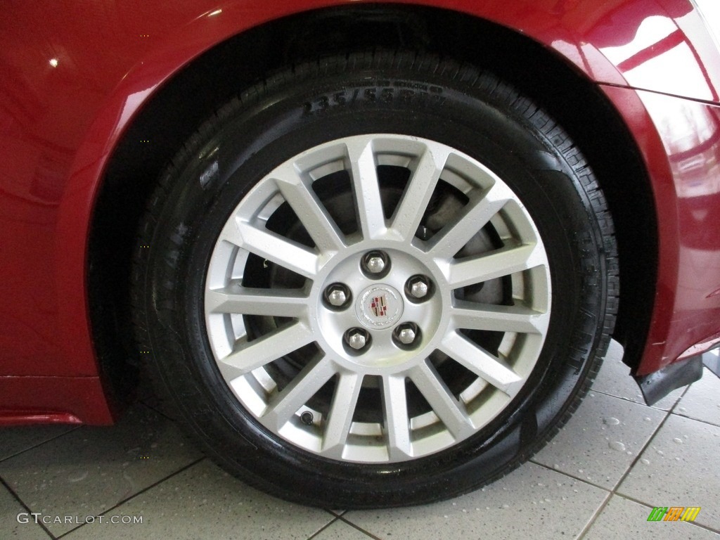 2010 CTS 4 3.0 AWD Sedan - Crystal Red Tintcoat / Light Titanium/Ebony photo #5