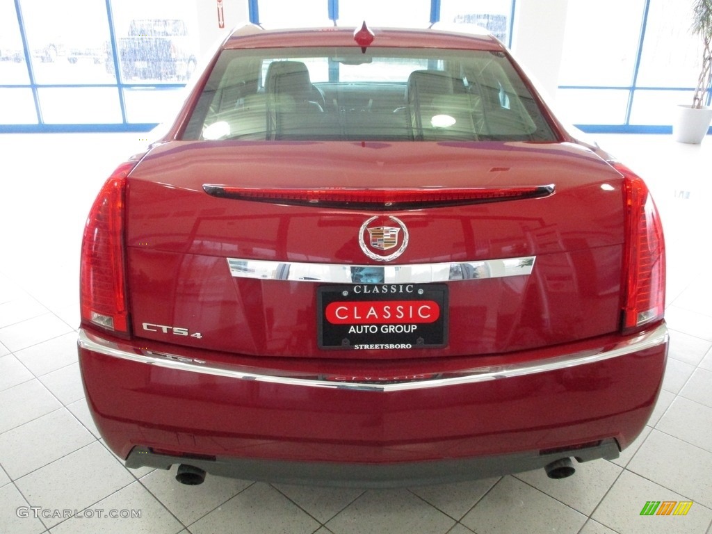 2010 CTS 4 3.0 AWD Sedan - Crystal Red Tintcoat / Light Titanium/Ebony photo #8