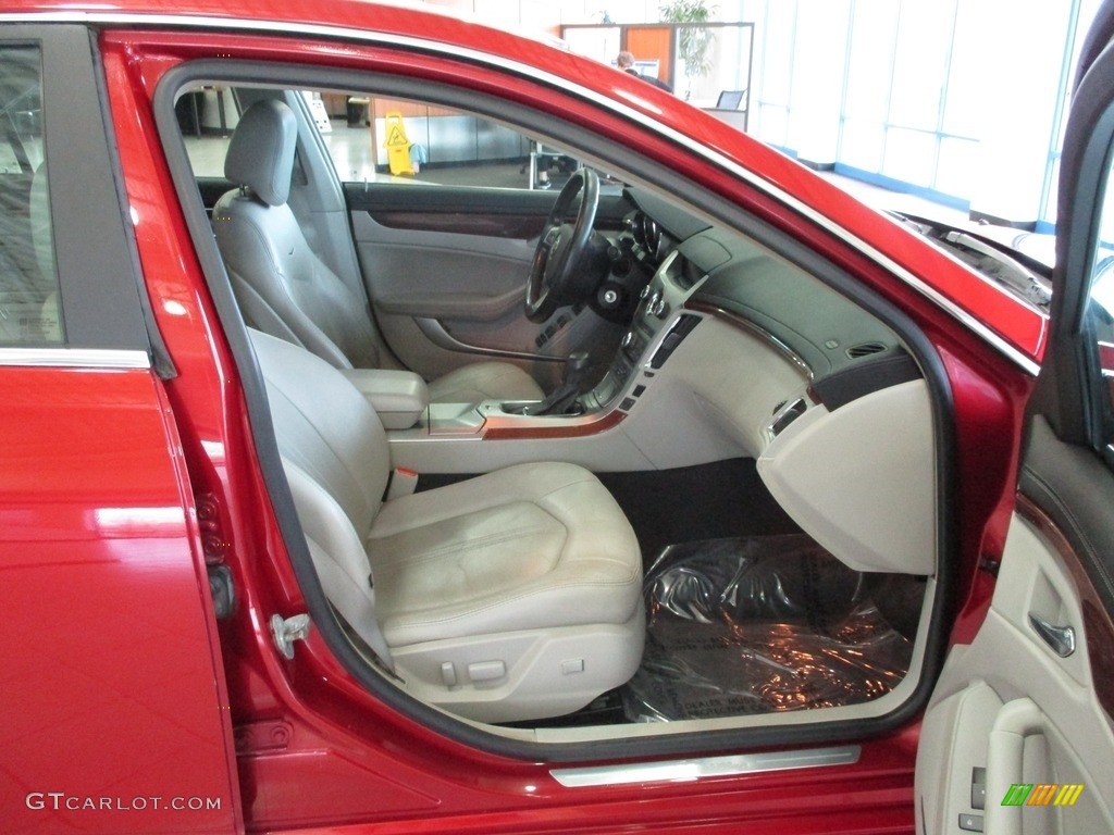 2010 CTS 4 3.0 AWD Sedan - Crystal Red Tintcoat / Light Titanium/Ebony photo #17