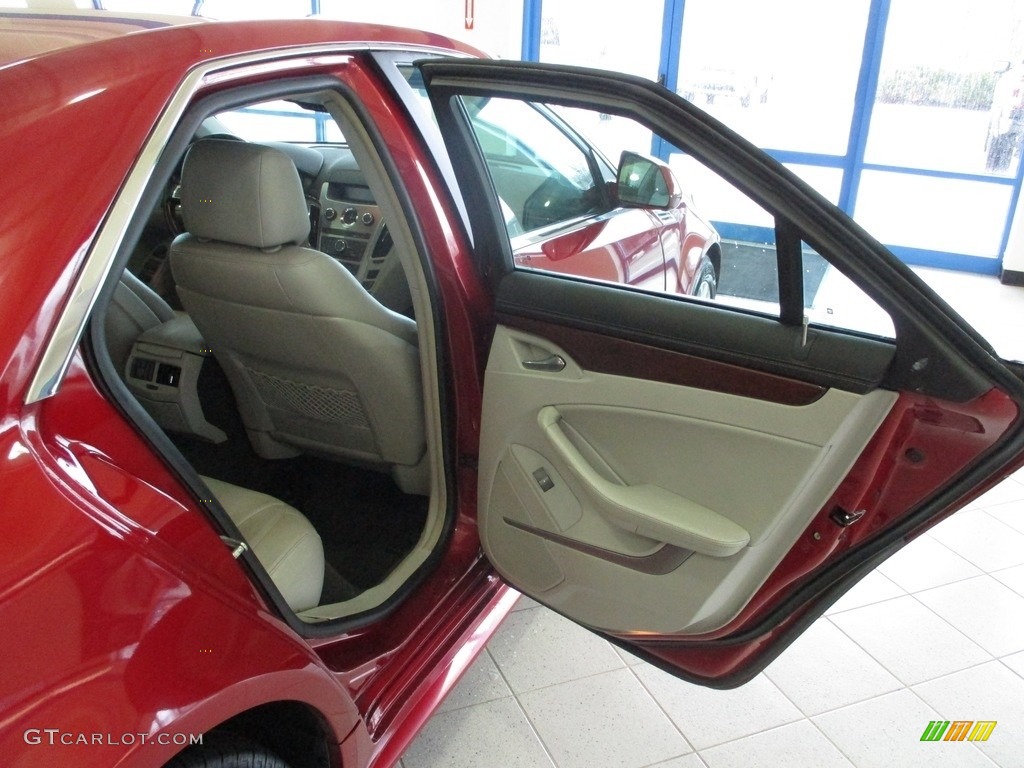 2010 CTS 4 3.0 AWD Sedan - Crystal Red Tintcoat / Light Titanium/Ebony photo #20