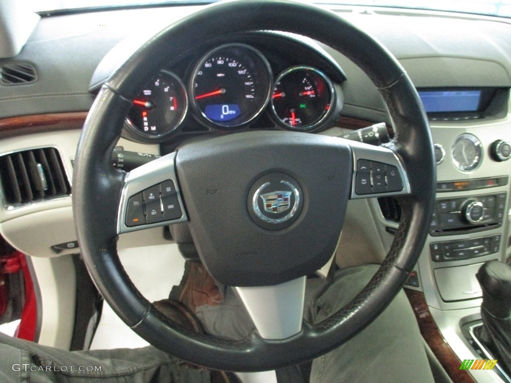 2010 CTS 4 3.0 AWD Sedan - Crystal Red Tintcoat / Light Titanium/Ebony photo #32