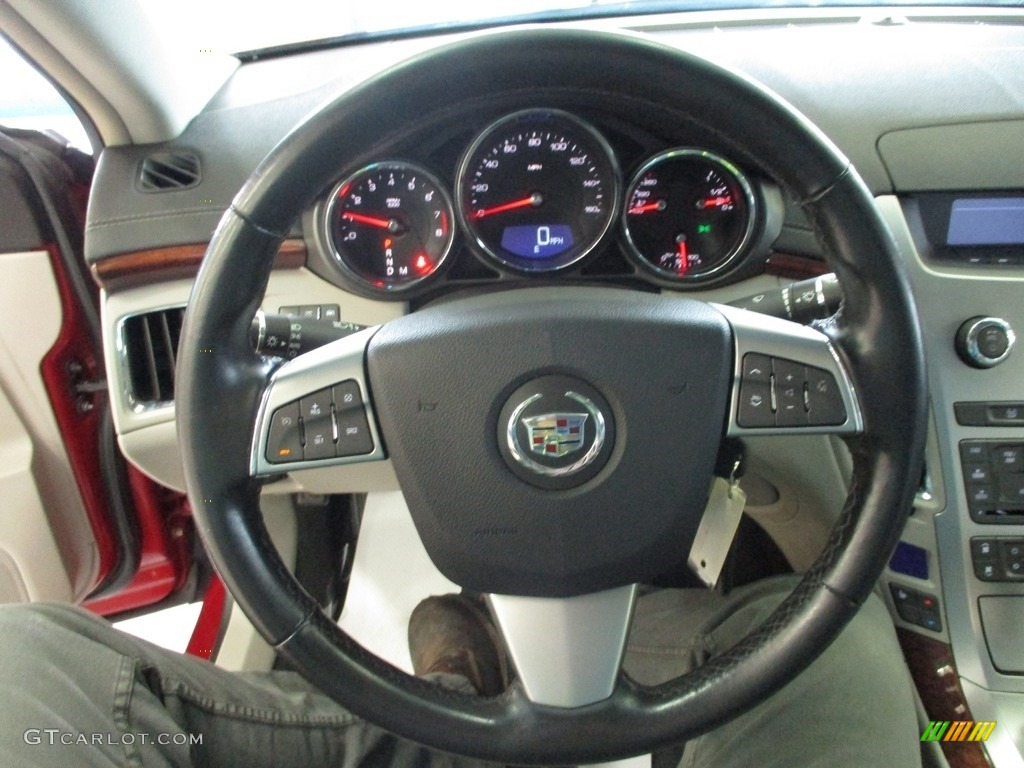 2010 CTS 4 3.0 AWD Sedan - Crystal Red Tintcoat / Light Titanium/Ebony photo #33