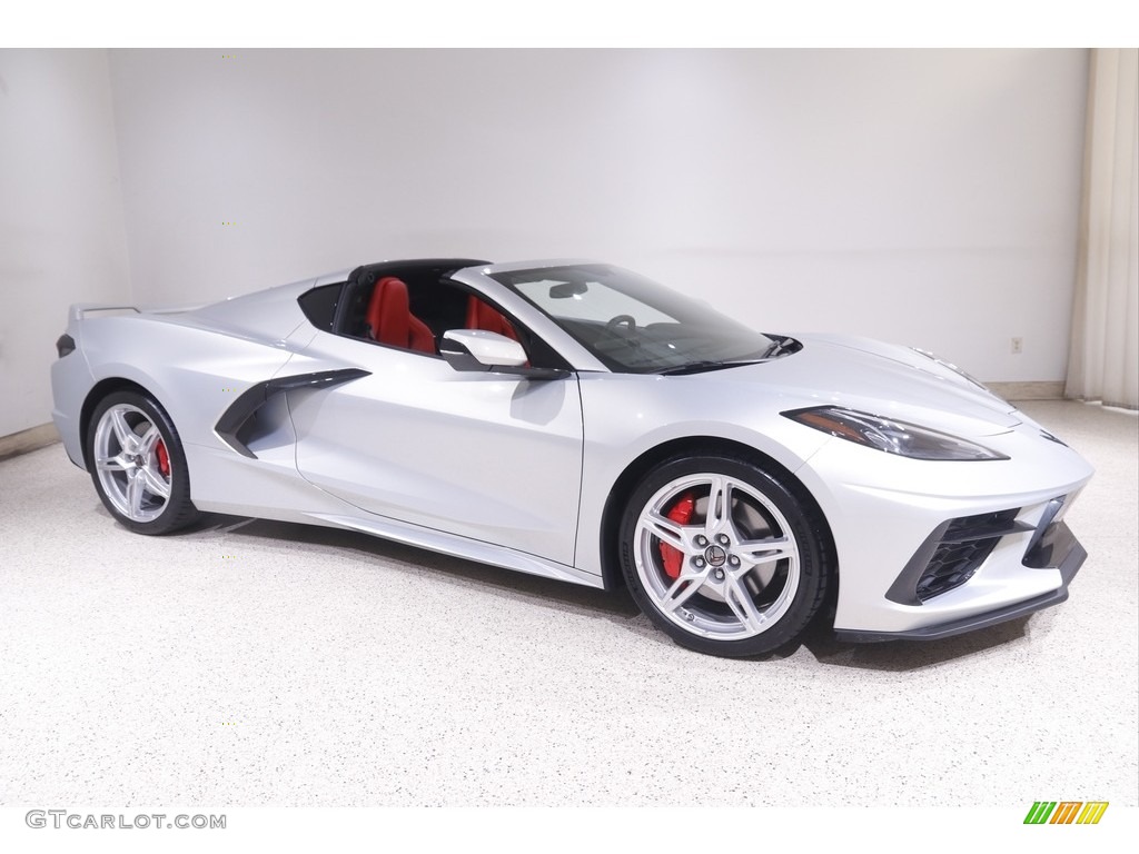 Silver Flare Metallic 2021 Chevrolet Corvette Stingray Coupe Exterior Photo #144272506