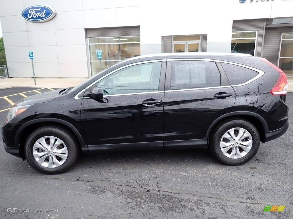 2014 CR-V EX-L AWD - Crystal Black Pearl / Black photo #2