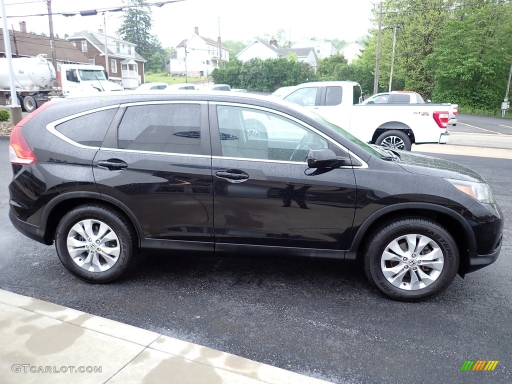 2014 CR-V EX-L AWD - Crystal Black Pearl / Black photo #7