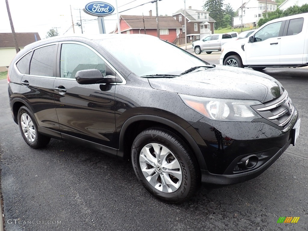 2014 CR-V EX-L AWD - Crystal Black Pearl / Black photo #8