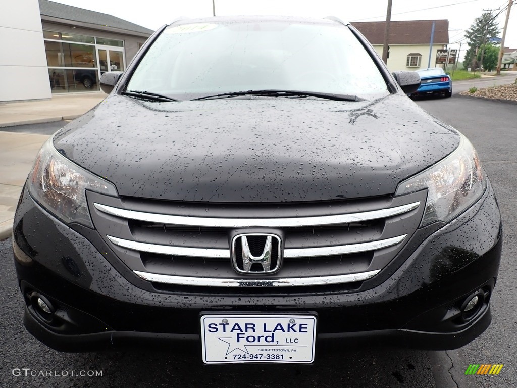 2014 CR-V EX-L AWD - Crystal Black Pearl / Black photo #9