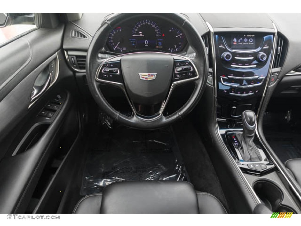 2016 Cadillac ATS 2.0T AWD Sedan Jet Black Dashboard Photo #144274348