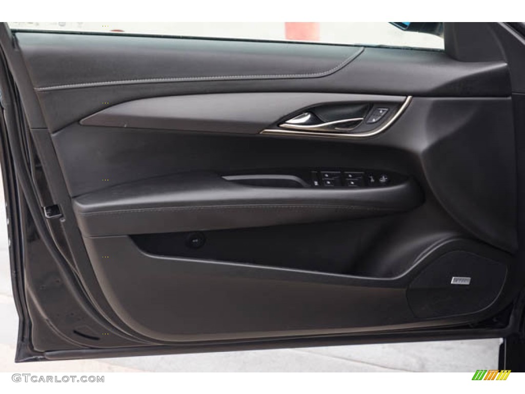 2016 Cadillac ATS 2.0T AWD Sedan Jet Black Door Panel Photo #144274747