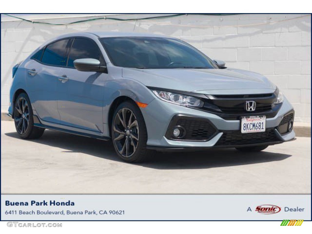 2019 Civic Sport Hatchback - Sonic Gray Pearl / Black photo #1