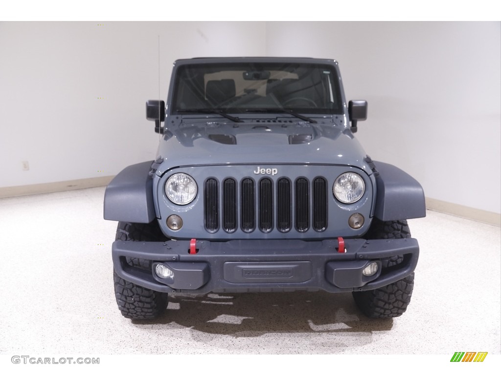 2014 Wrangler Rubicon X 4x4 - Anvil / Black photo #2