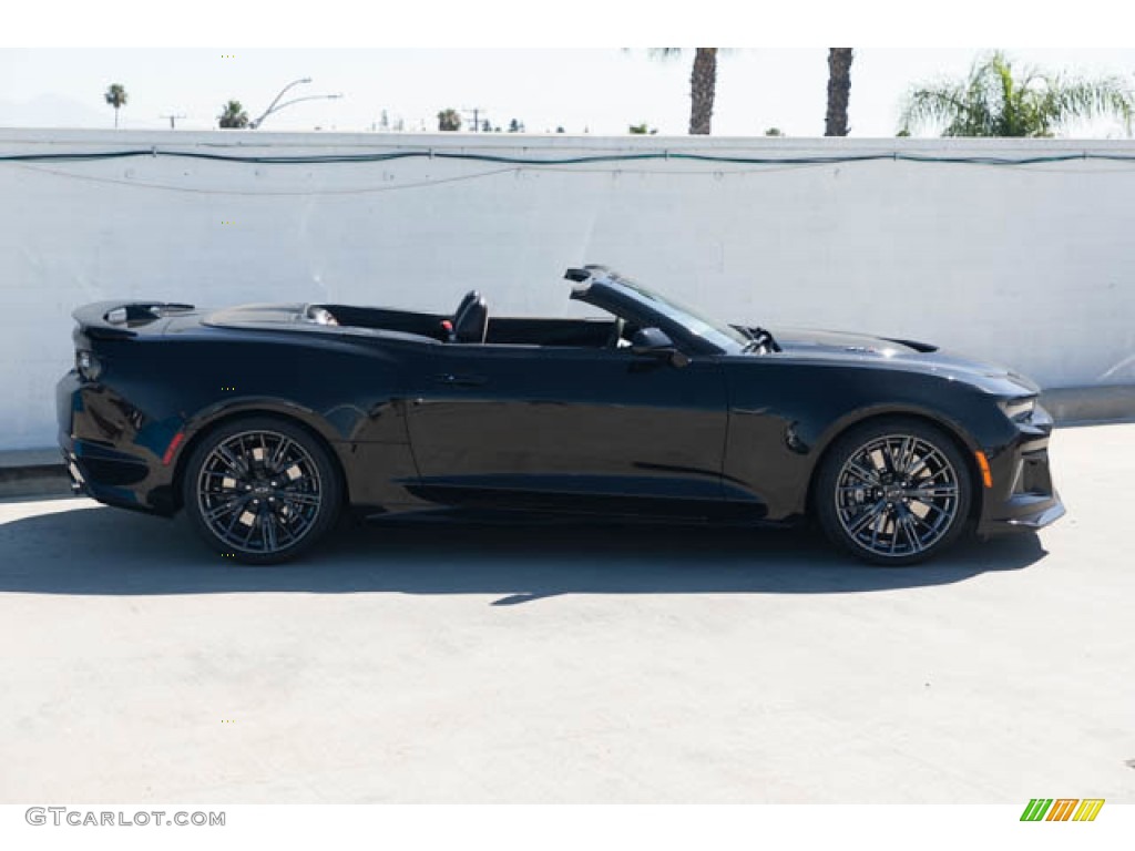 Black 2020 Chevrolet Camaro ZL1 Convertible Exterior Photo #144275083