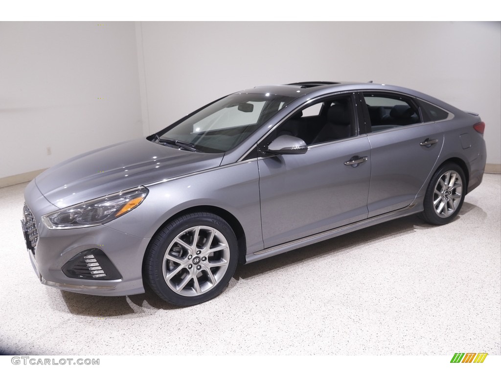Machine Gray 2018 Hyundai Sonata Limited 2.0T Exterior Photo #144275500