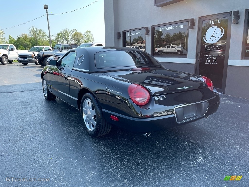 2002 Thunderbird Deluxe Roadster - Evening Black / Midnight Black photo #3