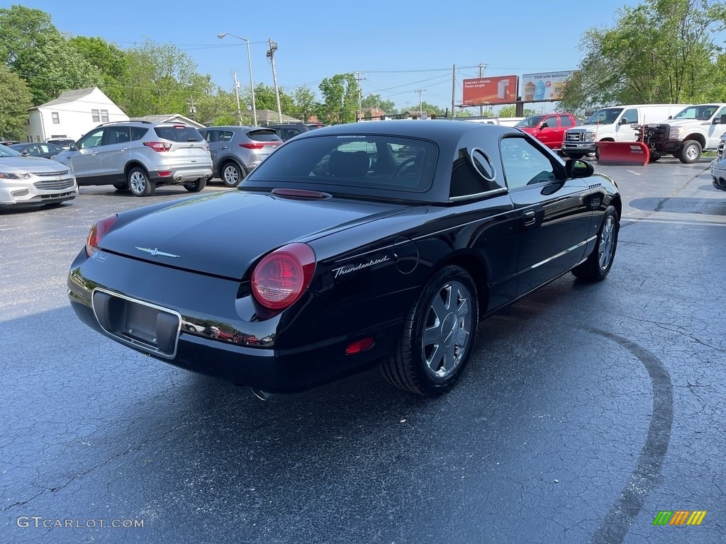 2002 Thunderbird Deluxe Roadster - Evening Black / Midnight Black photo #4