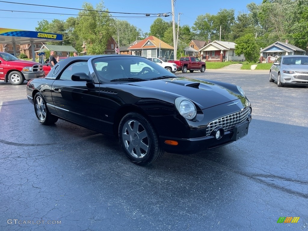 2002 Thunderbird Deluxe Roadster - Evening Black / Midnight Black photo #5