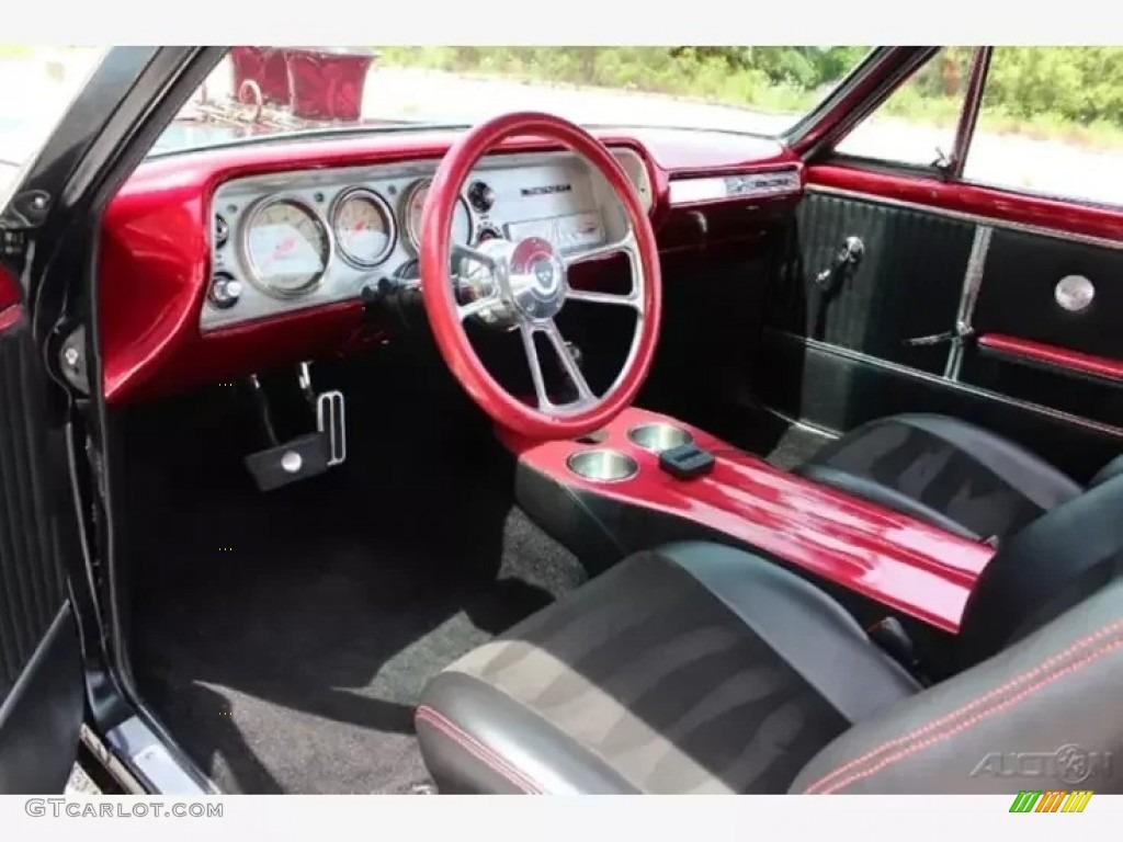 Black/Red Interior 1964 Chevrolet El Camino Custom Restomod Photo #144278275