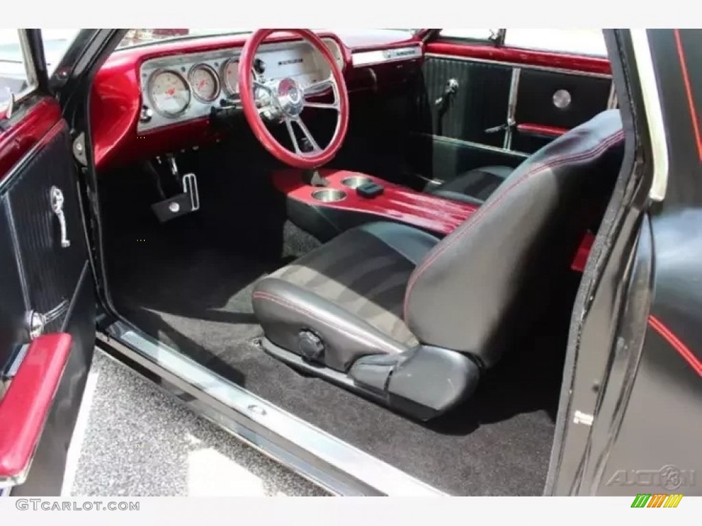 Black/Red Interior 1964 Chevrolet El Camino Custom Restomod Photo #144278443