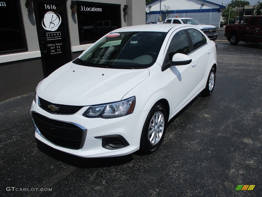 2019 Sonic LT Sedan - Summit White / Jet Black photo #2