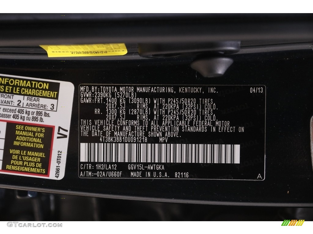 2013 Venza XLE AWD - Cosmic Gray Mica / Light Gray photo #25
