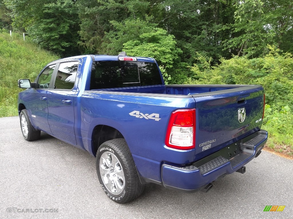 2019 1500 Big Horn Crew Cab 4x4 - Blue Streak Pearl / Black photo #10