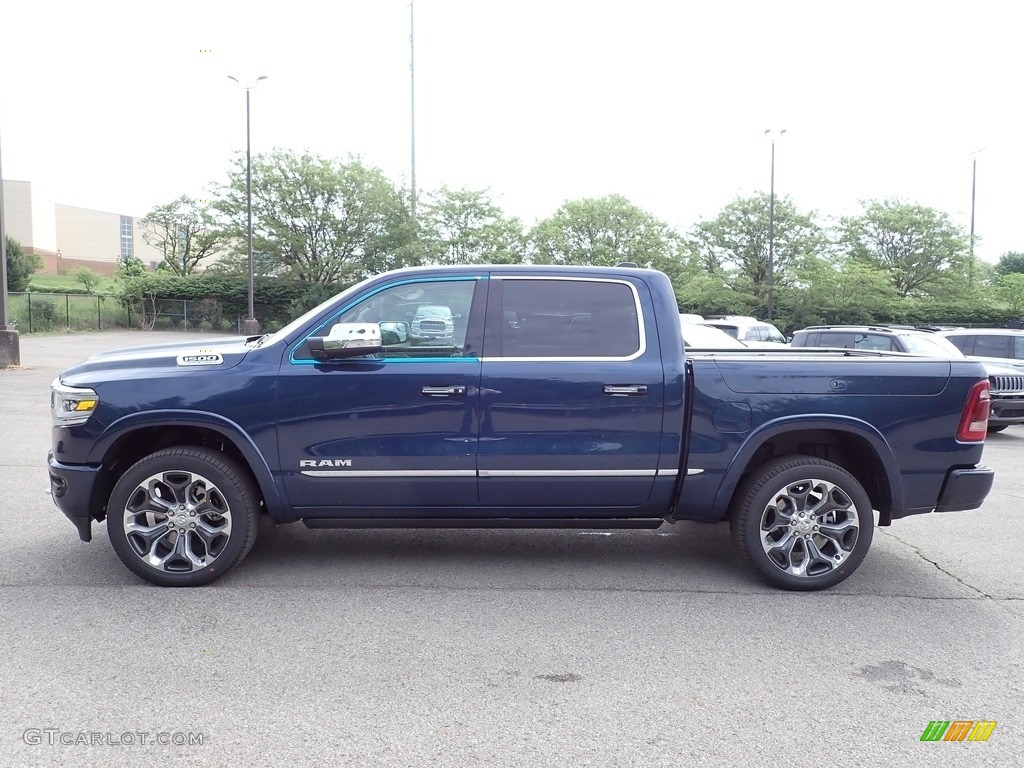 Patriot Blue Pearl 2022 Ram 1500 Limited Crew Cab 4x4 Exterior Photo #144281680