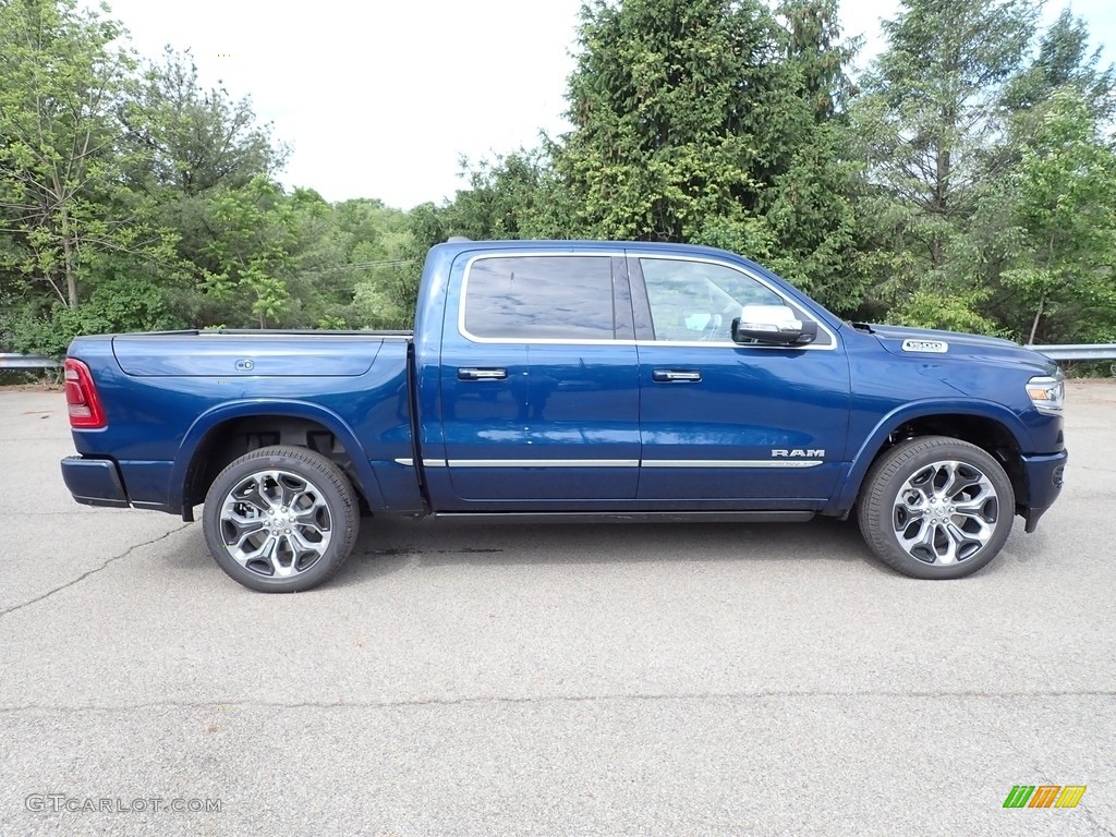 Patriot Blue Pearl 2022 Ram 1500 Limited Crew Cab 4x4 Exterior Photo #144281779