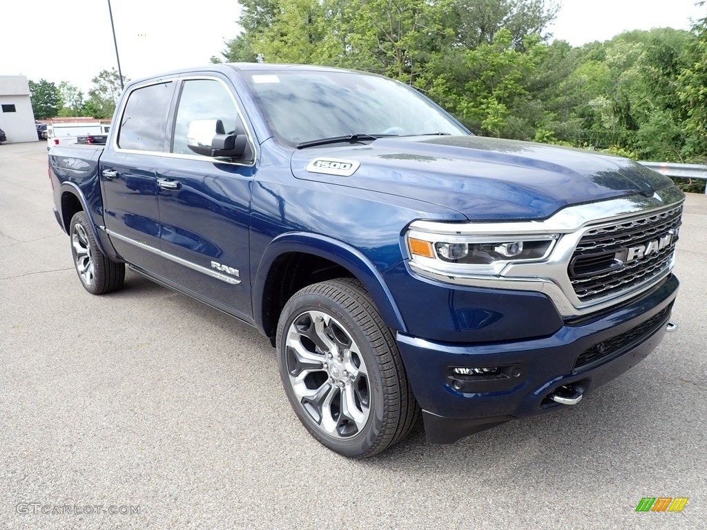 Patriot Blue Pearl 2022 Ram 1500 Limited Crew Cab 4x4 Exterior Photo #144281803