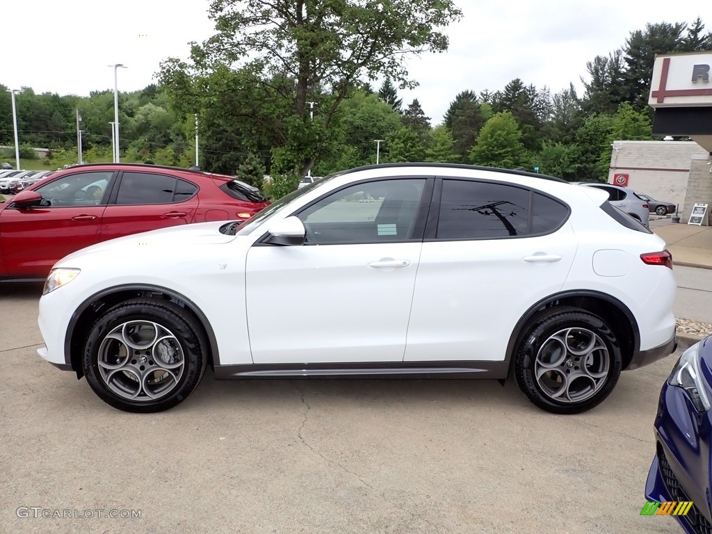 Alfa White 2022 Alfa Romeo Stelvio Ti AWD Exterior Photo #144282115
