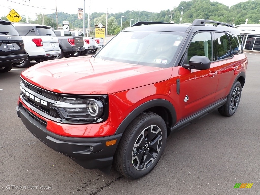 2022 Bronco Sport Outer Banks 4x4 - Hot Pepper Red / Navy Pier photo #4