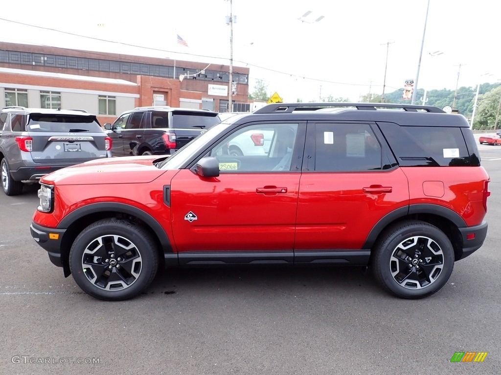 Hot Pepper Red 2022 Ford Bronco Sport Outer Banks 4x4 Exterior Photo #144283276