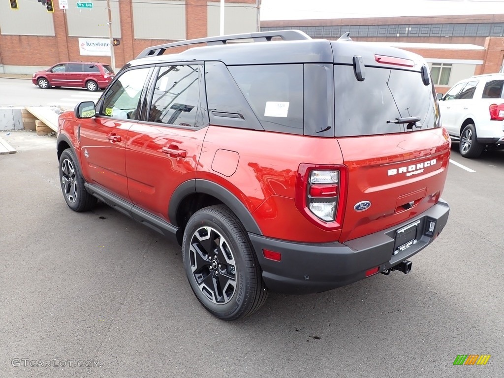 2022 Bronco Sport Outer Banks 4x4 - Hot Pepper Red / Navy Pier photo #6
