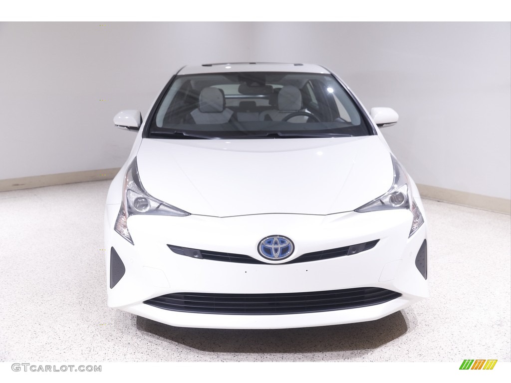 2017 Prius Prius Four - Blizzard White Pearl / Moonstone Gray photo #2