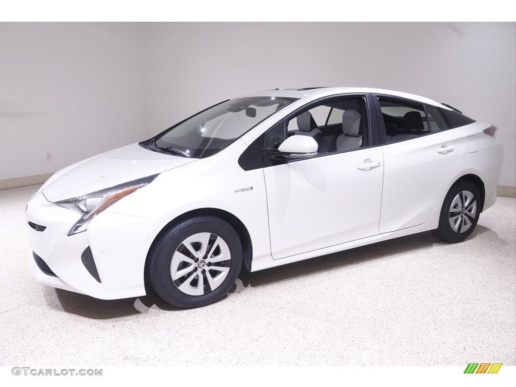 2017 Prius Prius Four - Blizzard White Pearl / Moonstone Gray photo #3