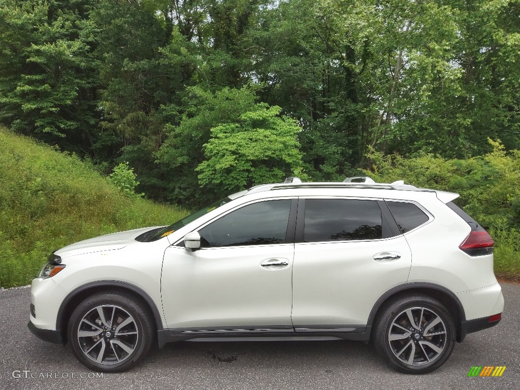 Pearl White Tricoat 2020 Nissan Rogue SL Exterior Photo #144284545