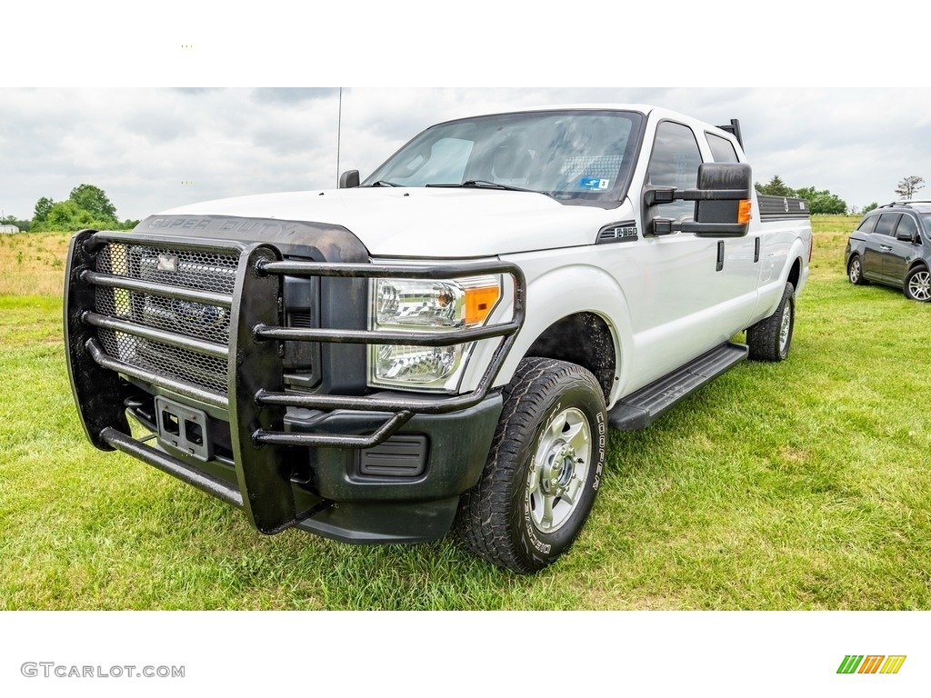 2014 F350 Super Duty XLT Crew Cab 4x4 - Oxford White / Steel photo #8