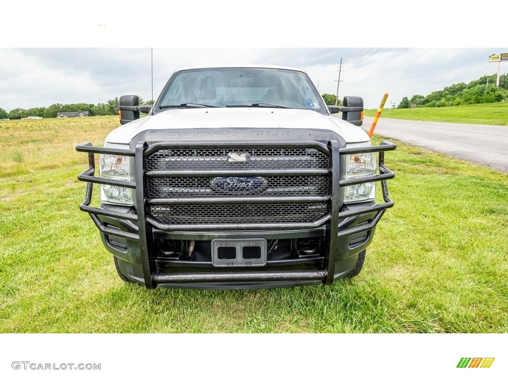 2014 F350 Super Duty XLT Crew Cab 4x4 - Oxford White / Steel photo #9
