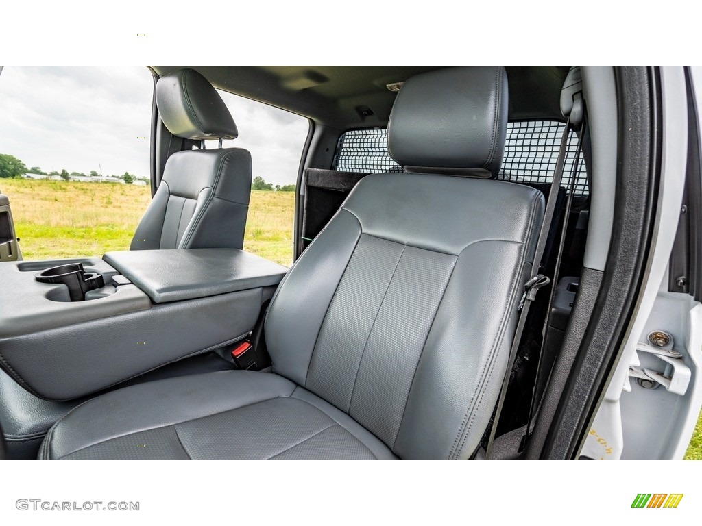 Steel Interior 2014 Ford F350 Super Duty XLT Crew Cab 4x4 Photo #144284929