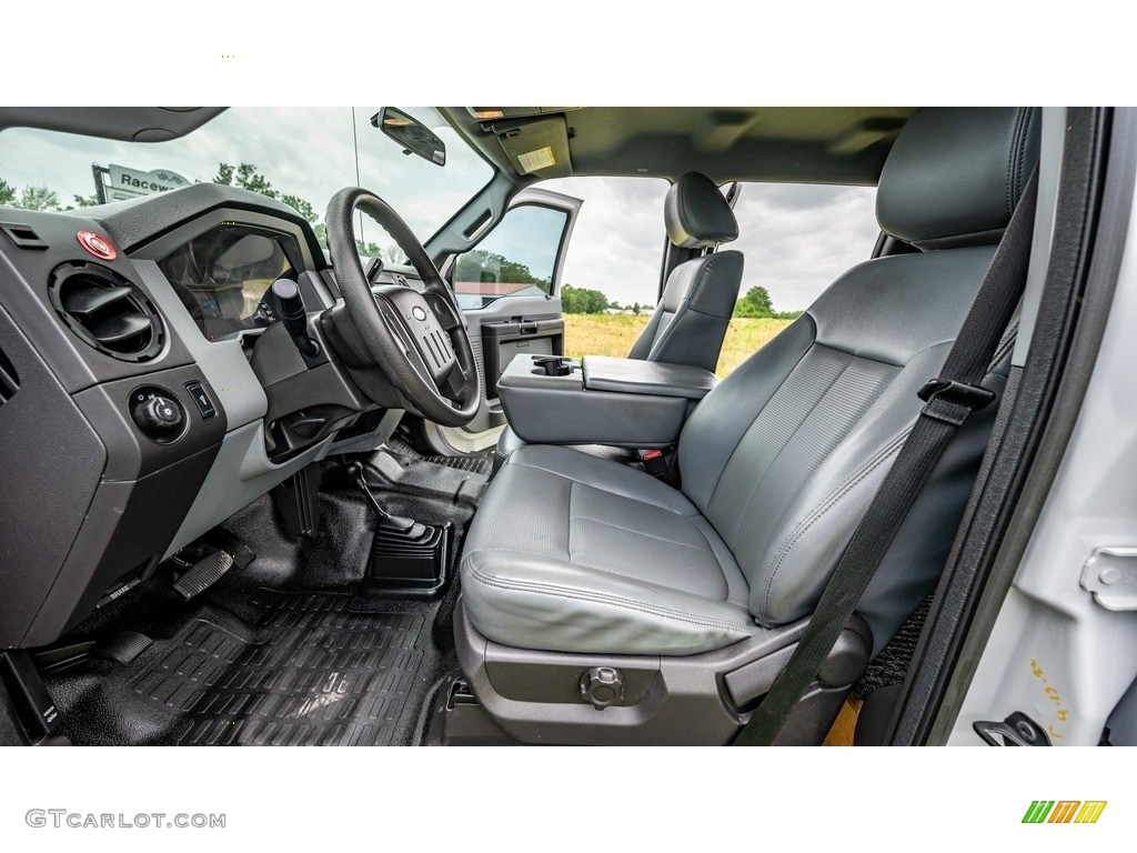 Steel Interior 2014 Ford F350 Super Duty XLT Crew Cab 4x4 Photo #144284948