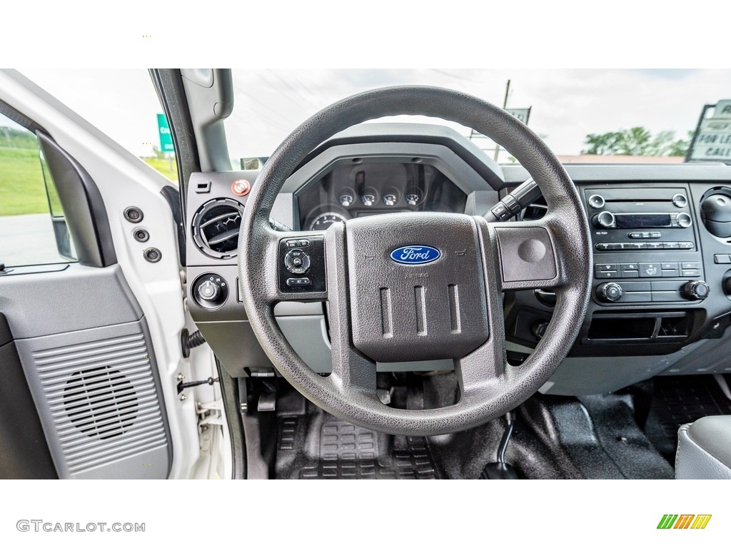 2014 Ford F350 Super Duty XLT Crew Cab 4x4 Steel Steering Wheel Photo #144285175