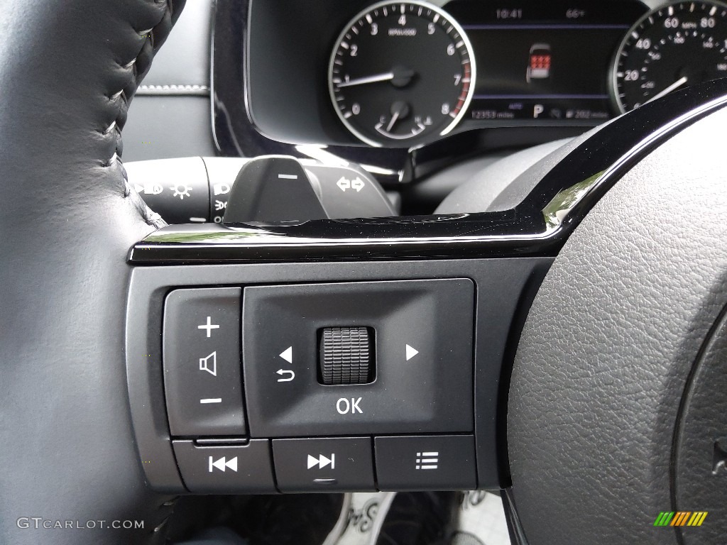 2022 Nissan Pathfinder SL 4x4 Charcoal Steering Wheel Photo #144285682
