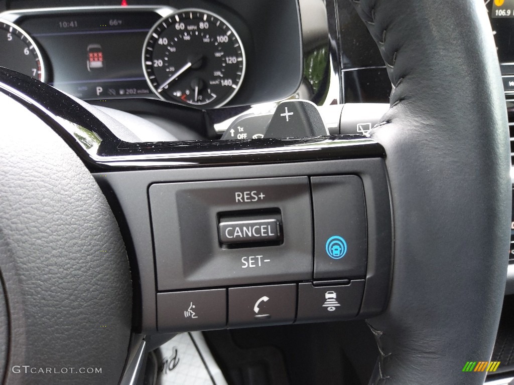 2022 Nissan Pathfinder SL 4x4 Charcoal Steering Wheel Photo #144285700
