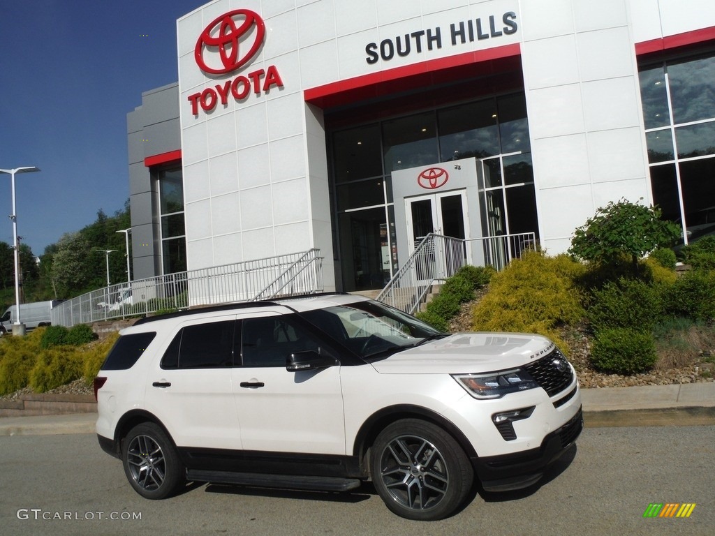 2018 Explorer Sport 4WD - White Platinum / Ebony Black photo #2