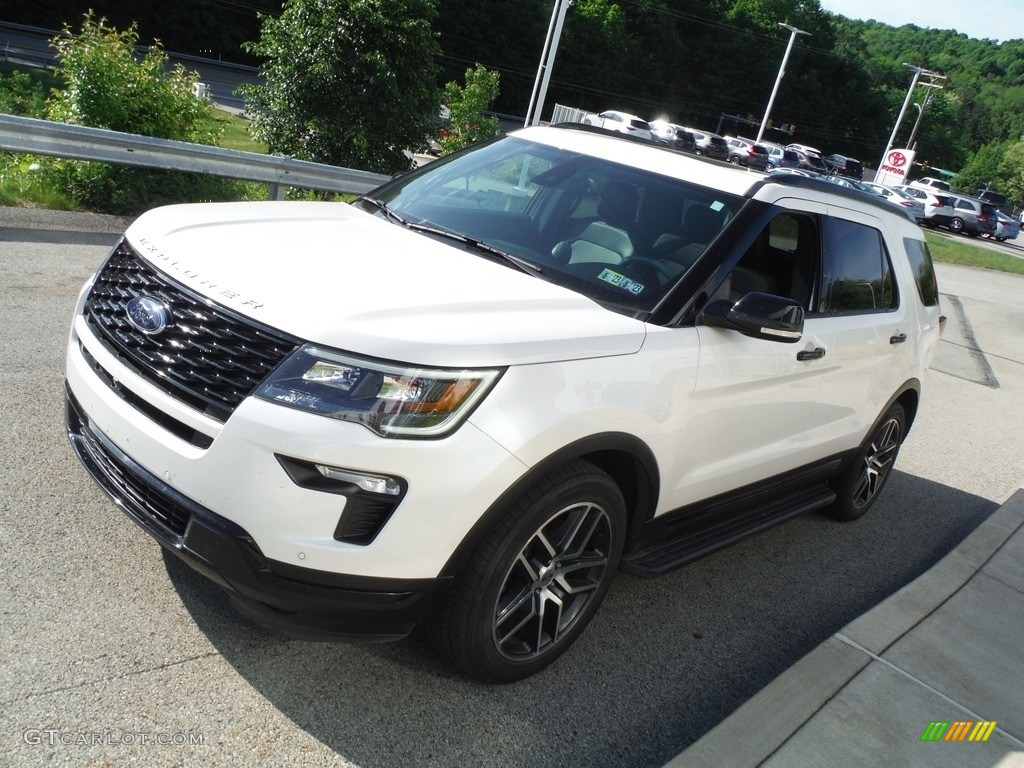 2018 Explorer Sport 4WD - White Platinum / Ebony Black photo #11