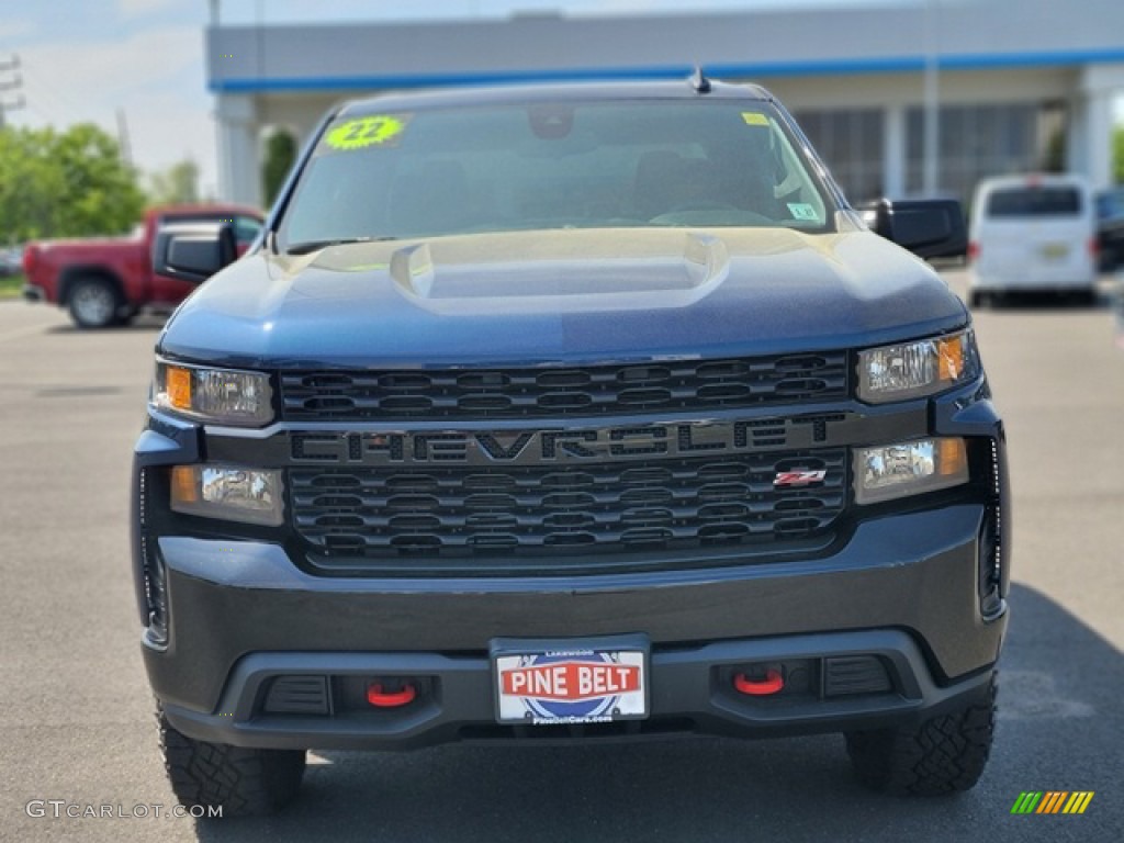 2022 Silverado 1500 Limited Custom Trail Boss Crew Cab 4x4 - Northsky Blue Metallic / Jet Black photo #15